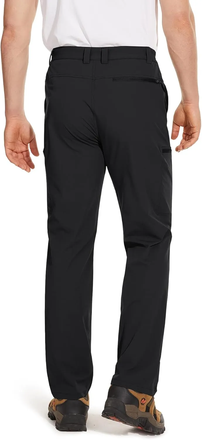 TACVASEN Men's Hiking Cargo Pants with 6 Pockets Lightweight Water Resistant Quick Dry Travel Work Pants Tactical Outdoor