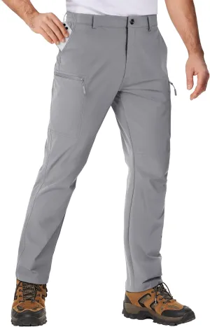 TACVASEN Men's Hiking Cargo Pants with 6 Pockets Lightweight Water Resistant Quick Dry Travel Work Pants Tactical Outdoor