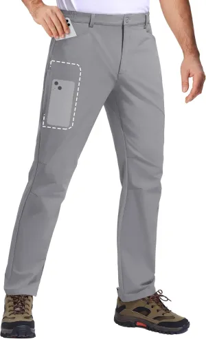 TACVASEN Men's Hiking Pants Lightweight Quick Dry Ripstop Water Resistant Stretchy Work Pants for Climbing Travel Casual
