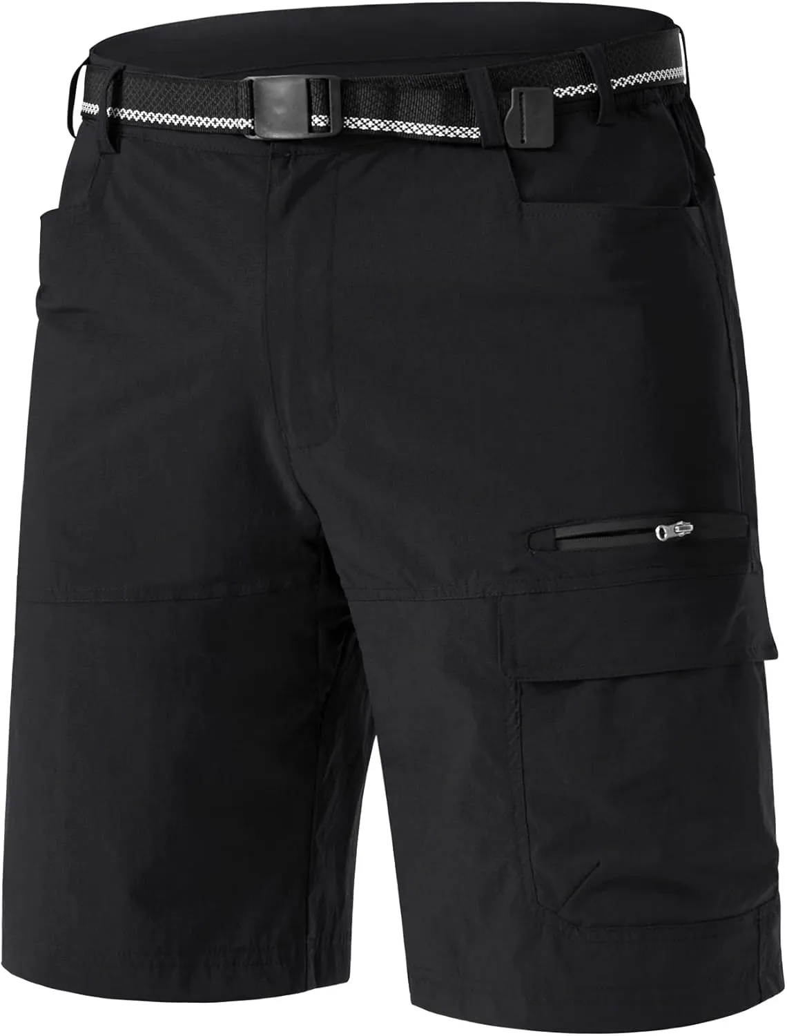TACVASEN Men's Summer Outdoor Shorts Quick Dry Cargo Casual Work Hiking Shorts (NO Belt)