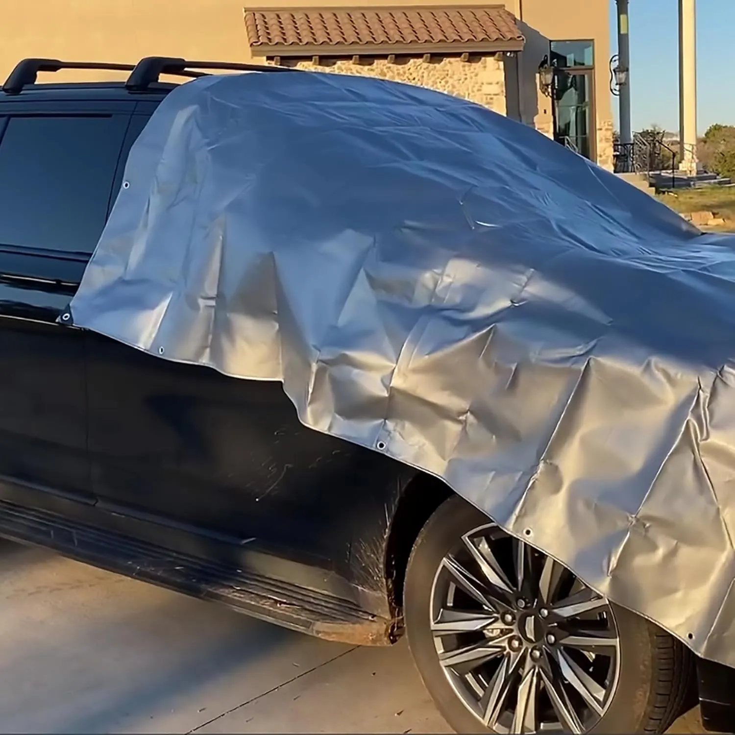 Tarps Heavy Duty Waterproof 12’ X 20’, 10 Mil Multipurpose Poly Tarp Cover, tarp Waterproof UV Resistant Tear&Fade Resistant, Outdoor Tarpaulin for Roof, Camping, Patio, Pool, Boat, Car