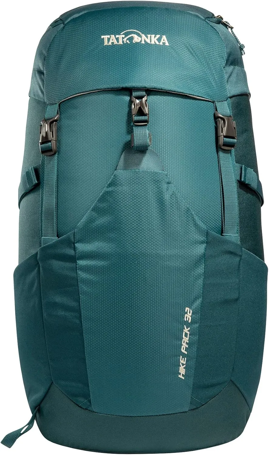 Tatonka Hiking Backpack with 32 Litre Volume and Ventilated Back, Teal Green/Jasper, 32 Liter