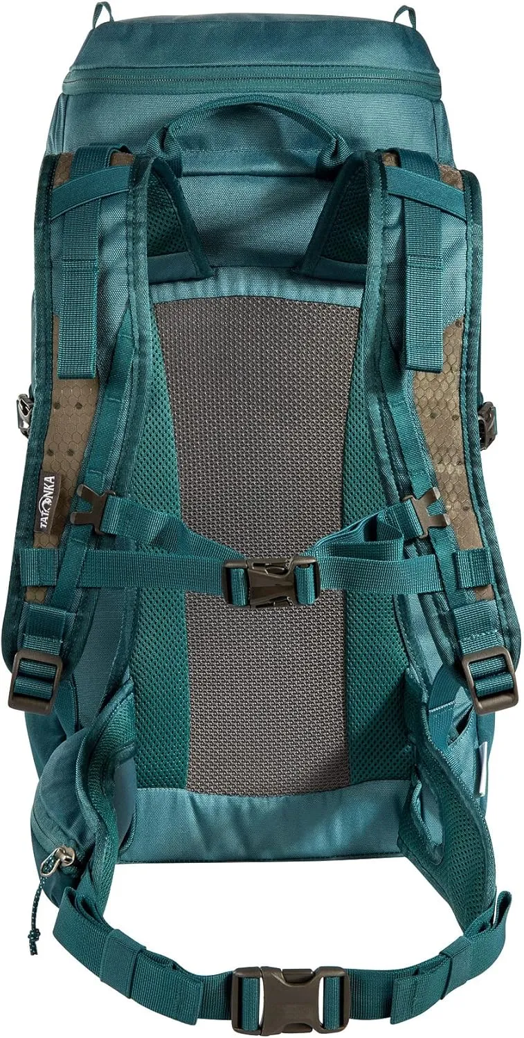 Tatonka Hiking Backpack with 32 Litre Volume and Ventilated Back, Teal Green/Jasper, 32 Liter