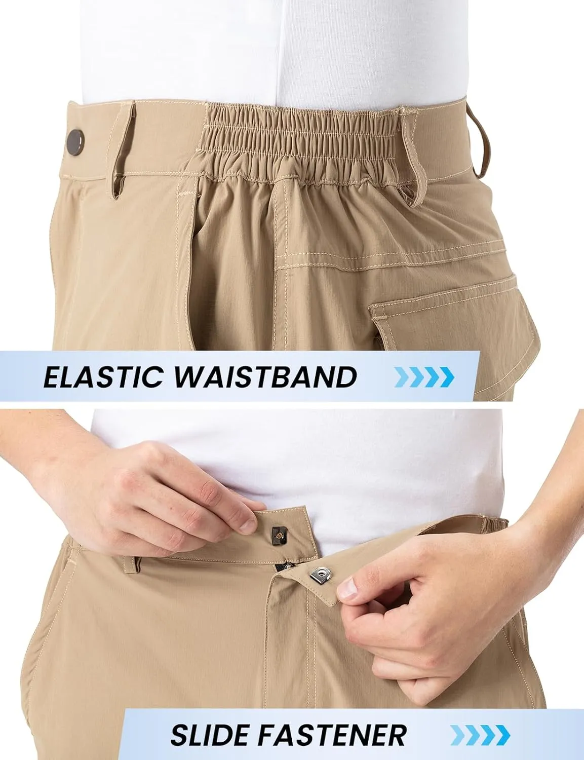 TBMPOY Men's Hiking Cargo Shorts 9" Lightweight Water Resistant Quick Dry Work Shorts 6 Pockets for Travel Camping Tactical