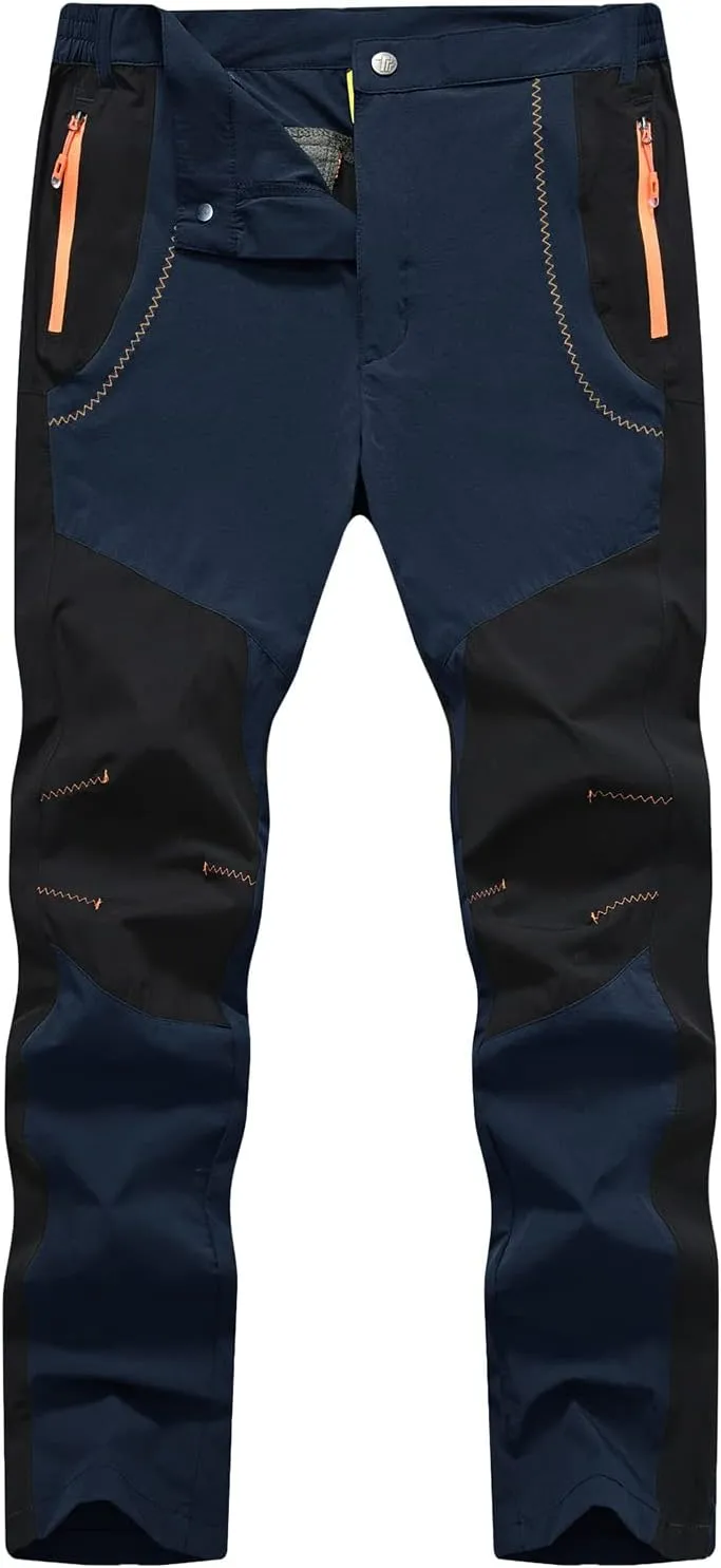 TBMPOY Men's Hiking Work Cargo Pants Lightweight Waterproof Quick Dry Outdoor Mountain Pant Fishing Camping