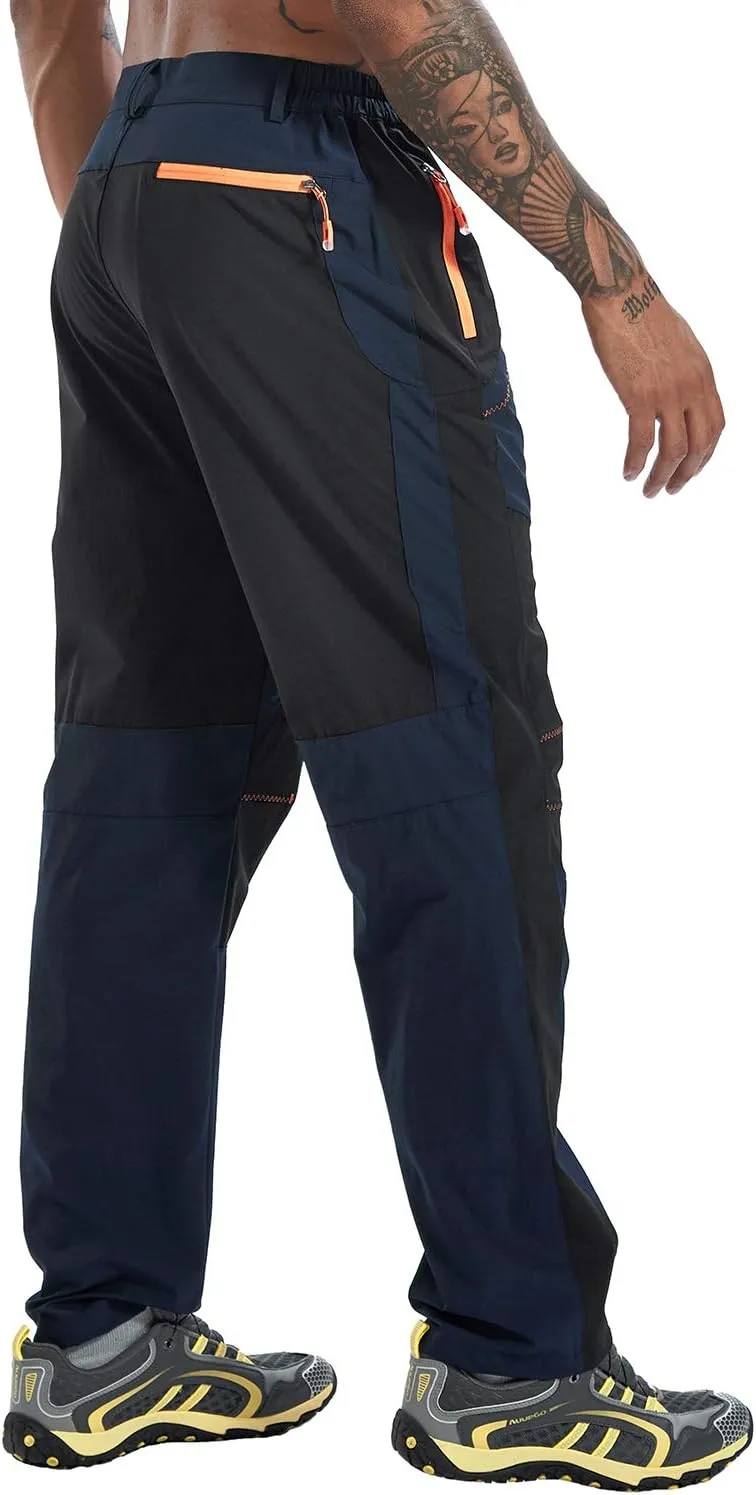 TBMPOY Men's Hiking Work Cargo Pants Lightweight Waterproof Quick Dry Outdoor Mountain Pant Fishing Camping
