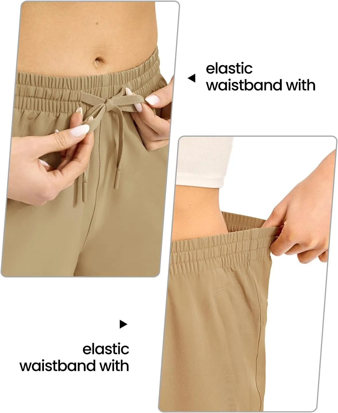 TBMPOY Women's Hiking Cargo Shorts 8.5" Lightweight Quick-Dry Water Resistant Athletic Shorts with Zipper Pockets