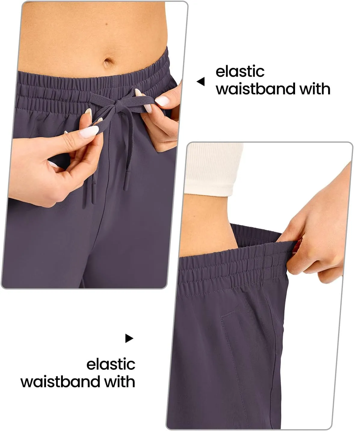 TBMPOY Women's Hiking Cargo Shorts 8.5" Lightweight Quick-Dry Water Resistant Athletic Shorts with Zipper Pockets