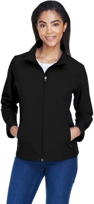 TEAM 365 TT80W - Ladies Leader Soft Shell Jacket Black, Large