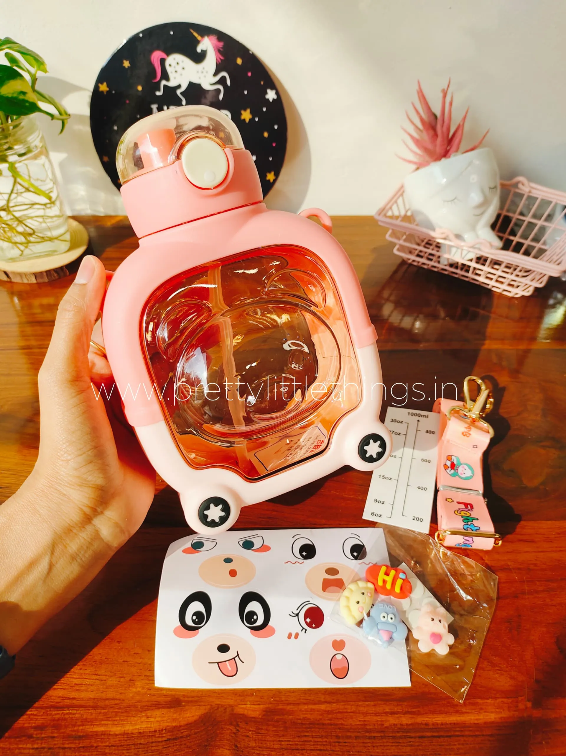 Teddy Bear Bottle with DIY Sticker Sheets