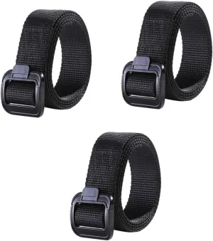 TENDYCOCO 3pcs Belt Belt Waist Belt Buckle Belt Black