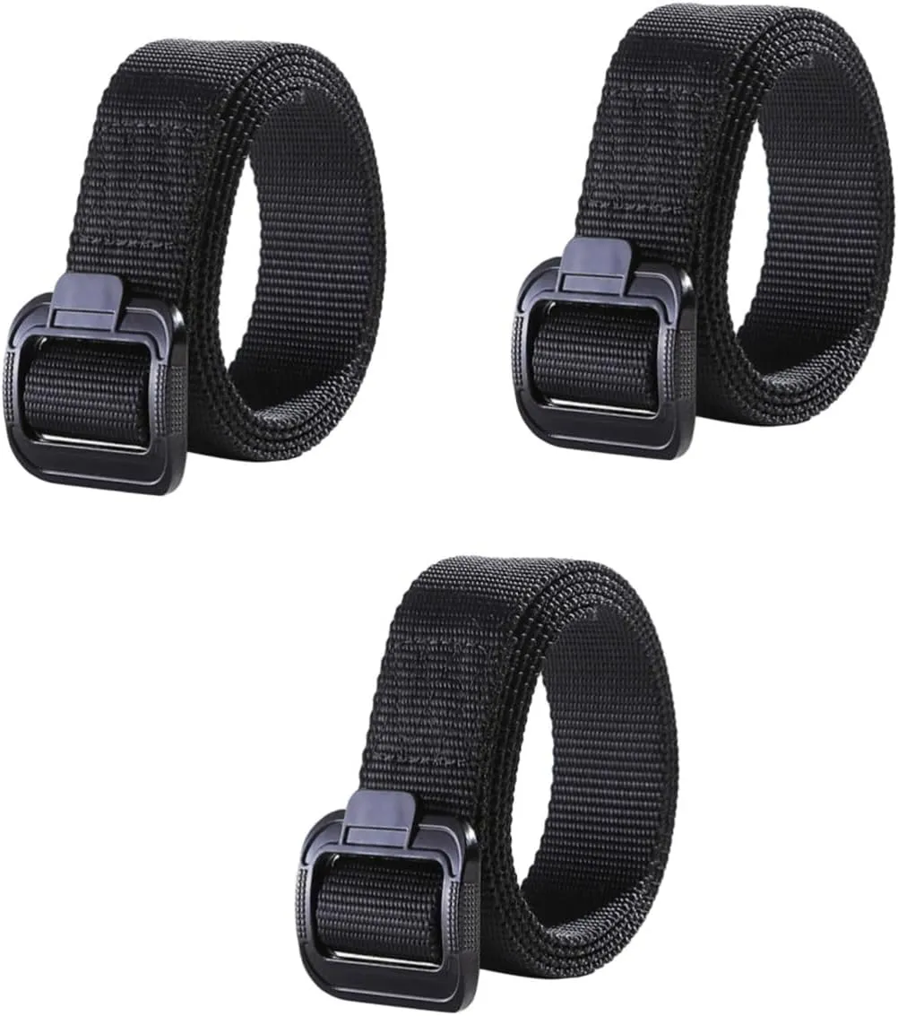 TENDYCOCO 3pcs Belt Belt Waist Belt Buckle Belt Black