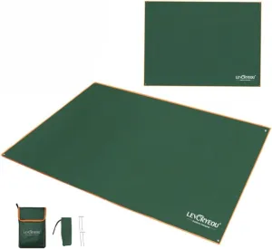 Tent Footprint Waterproof Camping Tarp Mat Picnic Blanket Ground Sheet for Backpacking Hiking Beach (Green,210 * 100cm)