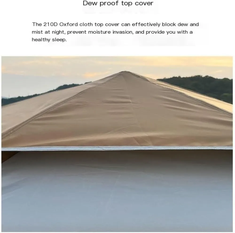 Tent Fully Automatic Quick-Open Camping Tent, Rain-Proof and Mosquito-Proof Hexagonal Tent with Four-Sided Mesh Tent Outdoor Tent