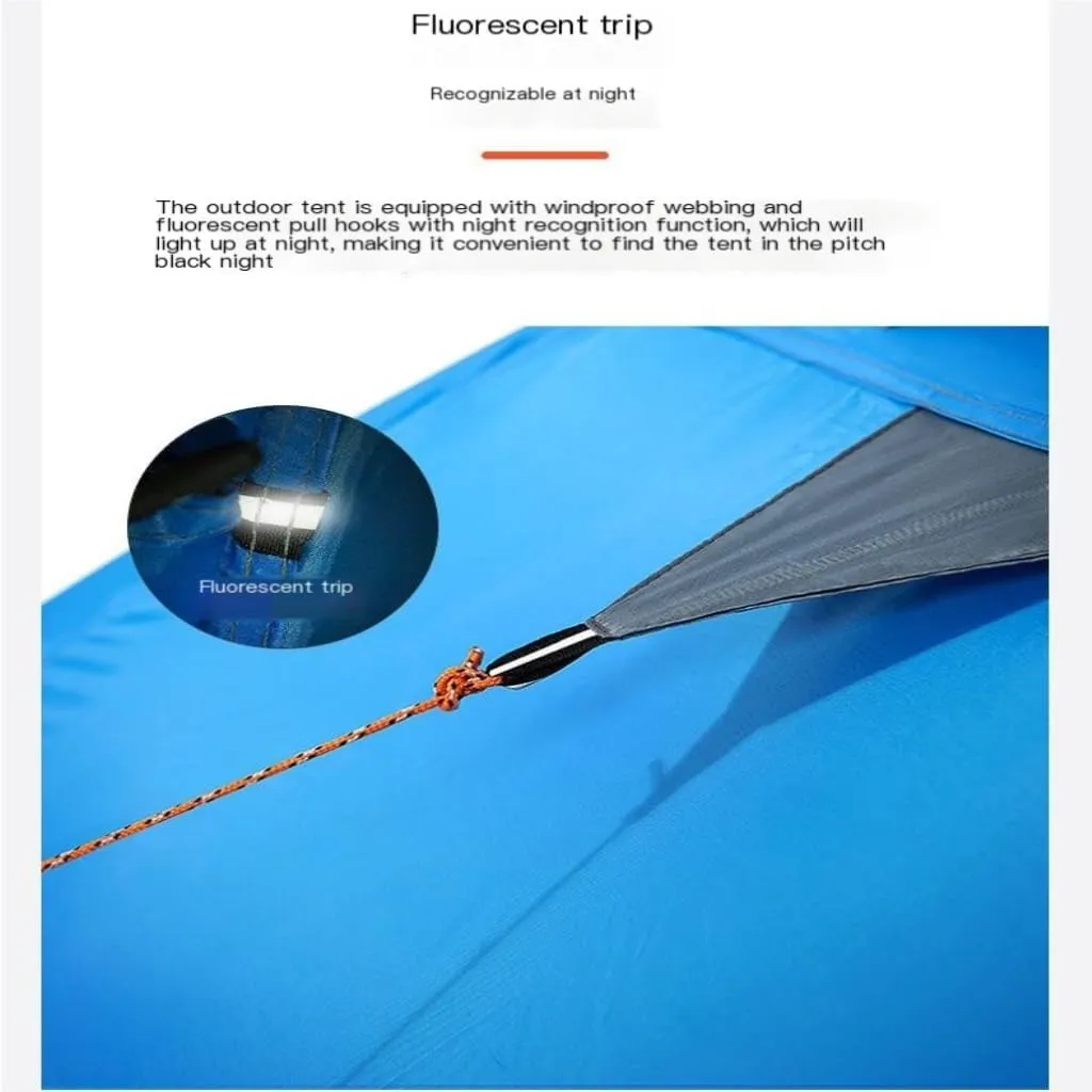 Tent Outdoor Camping Tent Double Layer Portable Windproof and Rainproof Breathable Tent Mountaineering Tent Outdoor Tent