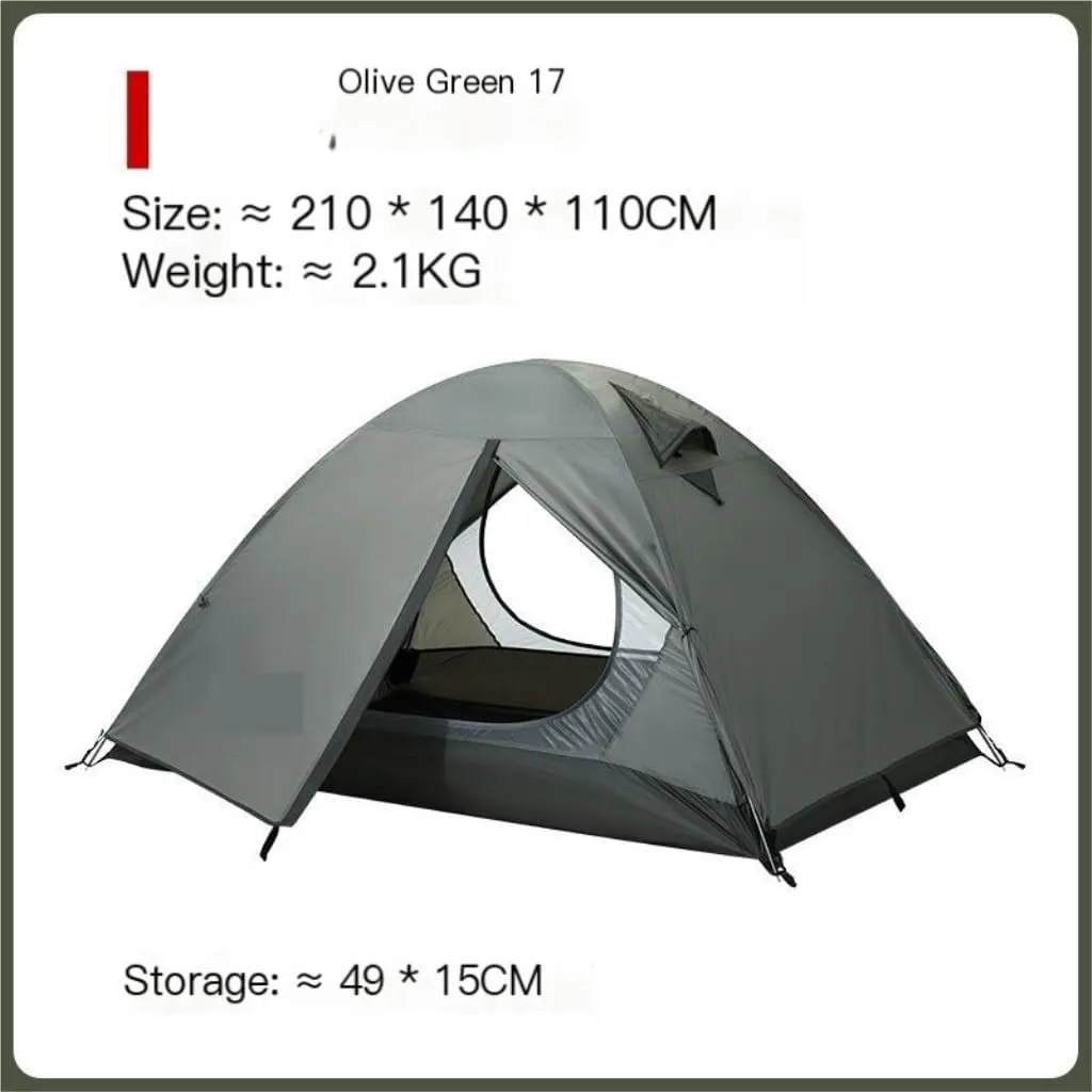 Tent Outdoor Camping Tent Double Layer Portable Windproof and Rainproof Breathable Tent Mountaineering Tent Outdoor Tent
