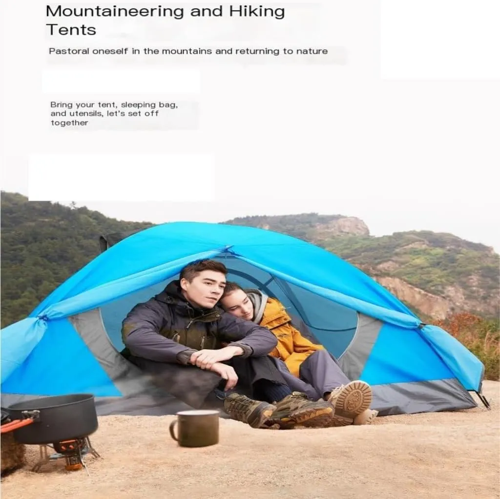 Tent Outdoor Camping Tent Double Layer Portable Windproof and Rainproof Breathable Tent Mountaineering Tent Outdoor Tent