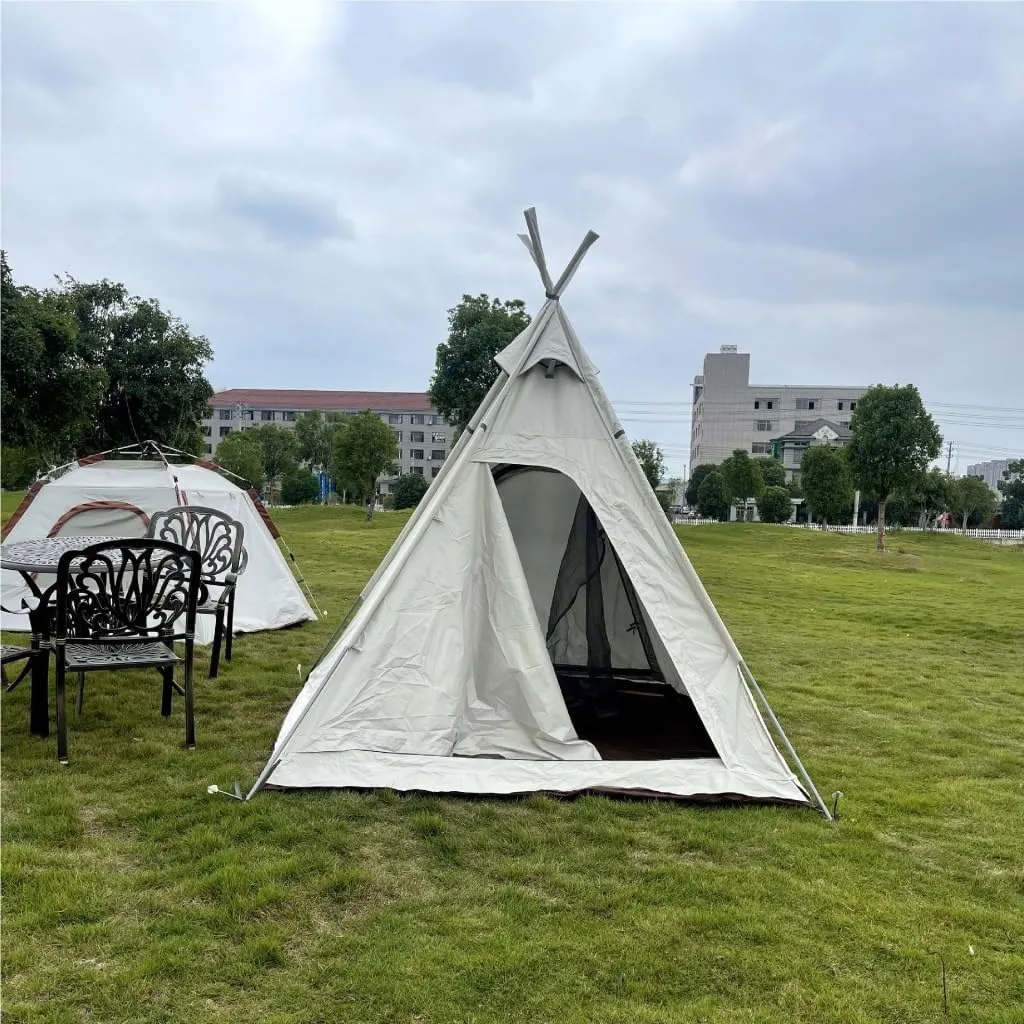 Tent Portable Outdoor Camping Tent Outdoor Autumn Camping Oxford Cloth Tent Canopy UV-Proof and Waterproof Outdoor Tent