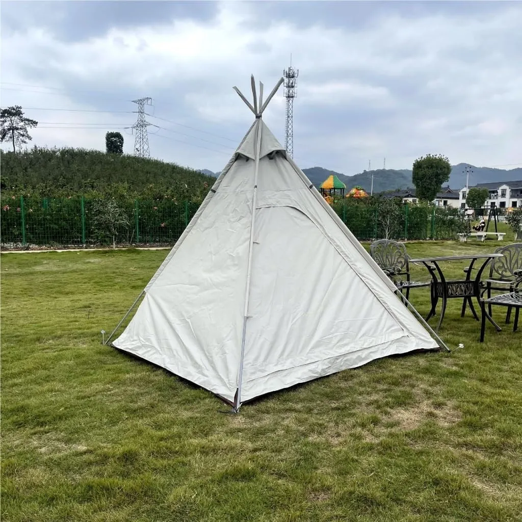Tent Portable Outdoor Camping Tent Outdoor Autumn Camping Oxford Cloth Tent Canopy UV-Proof and Waterproof Outdoor Tent