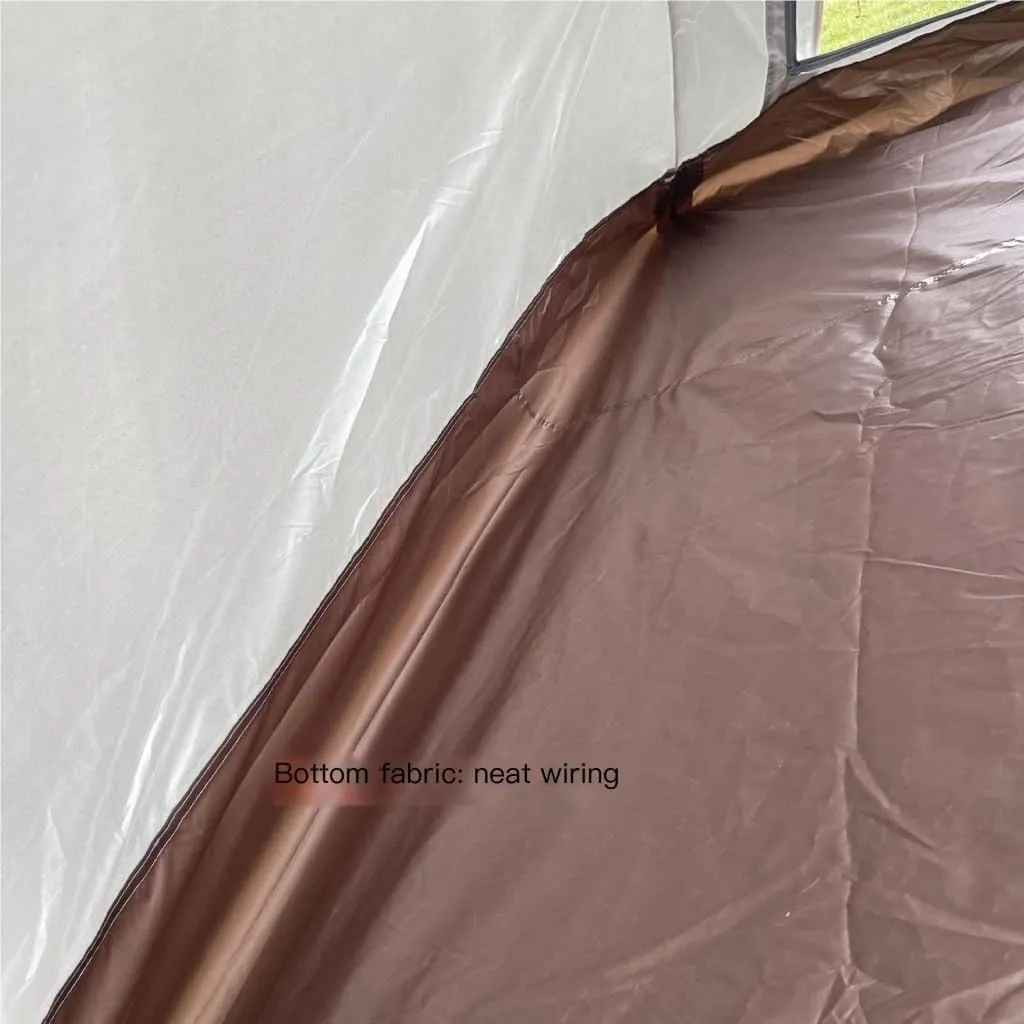 Tent Portable Outdoor Camping Tent Outdoor Autumn Camping Oxford Cloth Tent Canopy UV-Proof and Waterproof Outdoor Tent
