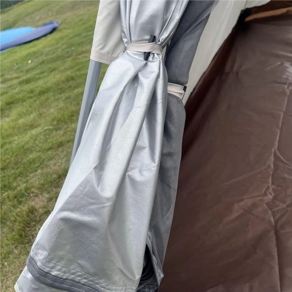 Tent Portable Outdoor Camping Tent Outdoor Autumn Camping Oxford Cloth Tent Canopy UV-Proof and Waterproof Outdoor Tent