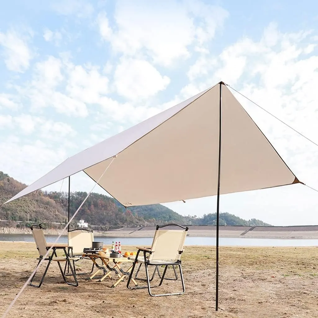 Tent Tarp Camping Tarps Lightweight Waterproof Rectangle Shelter Outdoor Tent Awning Canopy Tent Tarp (Size : 3 * 2.92m)