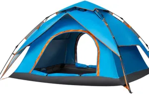 Tent Waterproof Multi-Purpose Beach Tent Sunshade Camping Shelter Tarp Anti UV Lightweight Picnic Mat for for Hiking,Camping for Hiking Travel (Color : Orange) (Orange) (Blue)
