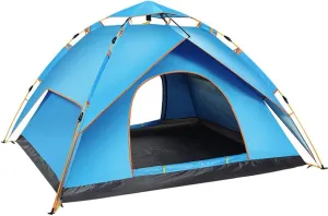 Tents for Camping 3-4 Person Fully Automatic Tent, Waterproof, UV Resistant, for Beach, Camping, Camping