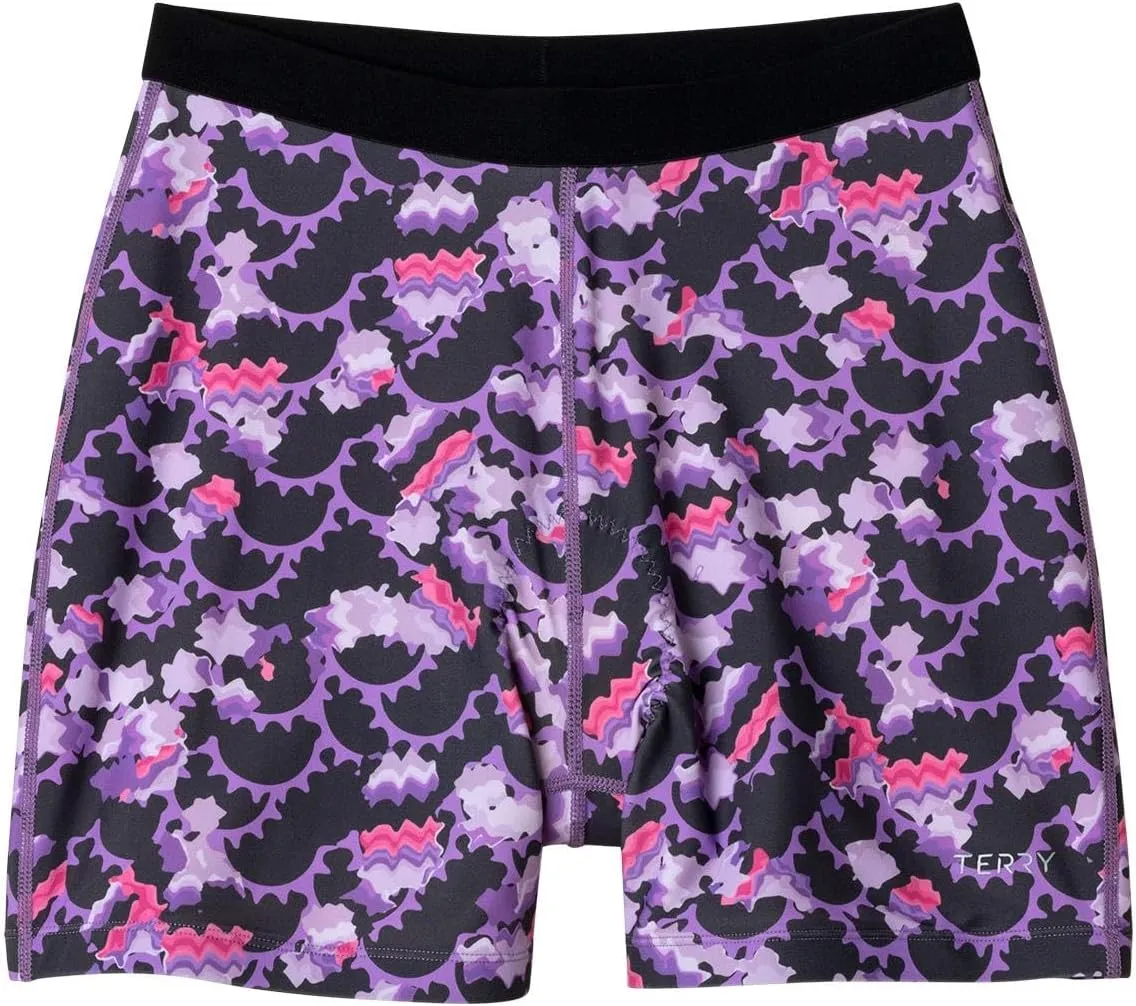 Terry Bike Shorts Women Padded, Bicycle Mixie Bike Liner Shorts for Women Cycling Underwear with Padding - Brief Style