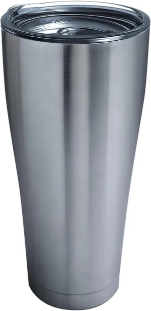 Tervis Legacy Powder Coated Stainless Steel Triple Walled Insulated Tumbler Travel Cup Keeps Drinks Cold & Hot, 30oz Legacy, Stainless Steel