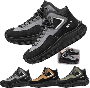 The First Young Shoes Men, Safety Work Orthopedic Hiking Boots, Men'S Outdoor Hiking Boots,Men'S Fashionable Casual Lace Up Walking Shoes