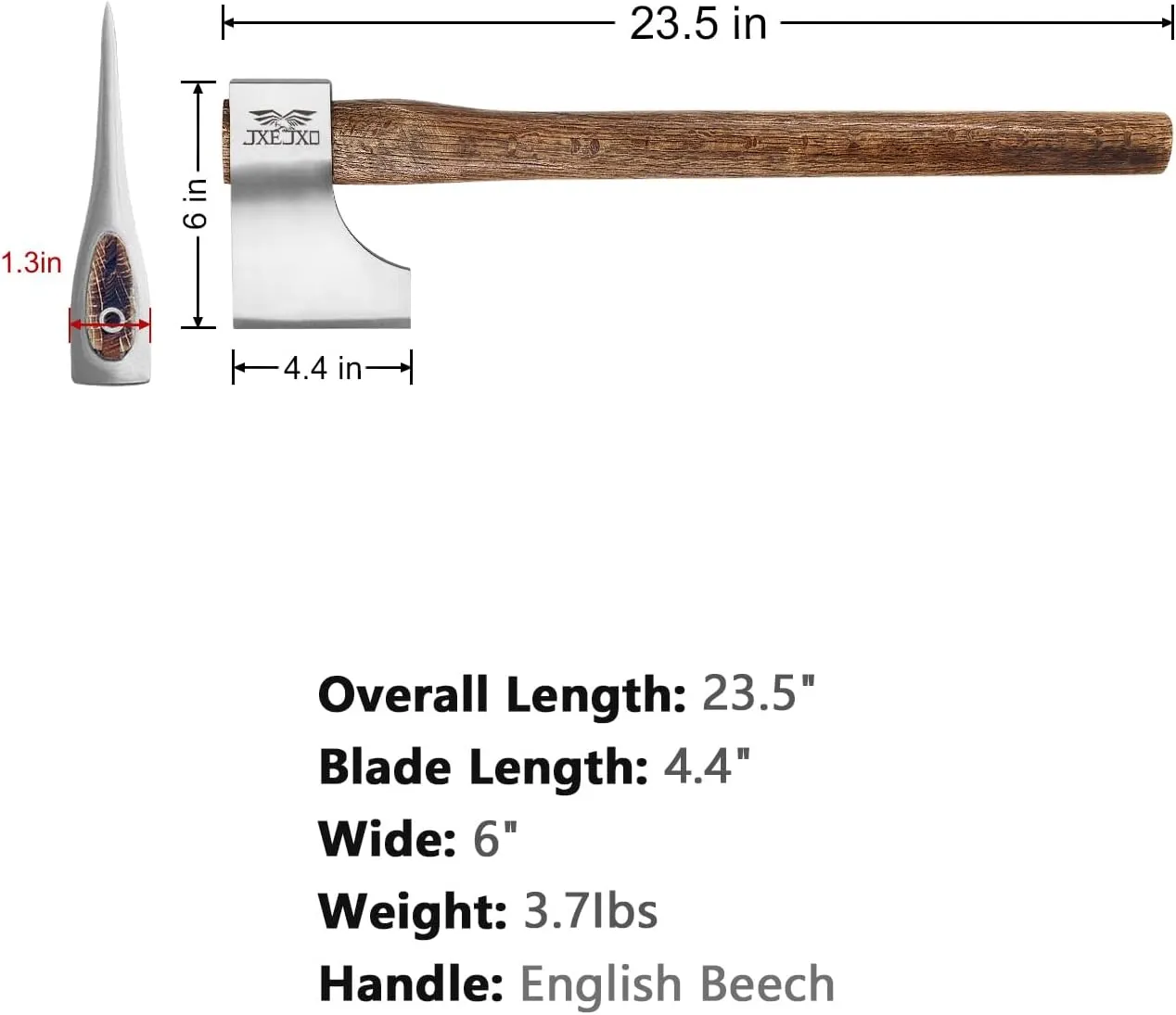 The Woopecker 2.0-2 Pack Professional Throwing Axes for Axe Throwing Competitions 2.65Lbs Head with 23.5" Handle