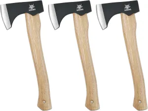 Throwing Axes - 14" Throwing Hatchet Great for Axe Throwing Competitions, High Carbon Steel Forged & Wooden Handle 3 Pack
