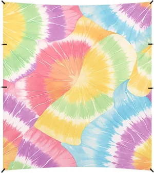 Tie-dye Pattern Bright Colors Tie-dye Background_19946_1 Foldable Beach Cabana UPF50  Lightweight Outdoor Sun Shade with Carrying Bag for Family Trips, Picnics & Camping