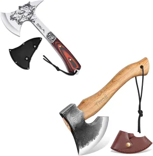 TIVOLI Camping Hatchet with Nylon Sheath & 11 Inch Hatchet Camping Axe