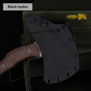 Tomahawk Axe - Handmade Tactical Tomahawk Hatchet - Full Tang Combat Axe for Military Camping and Outdoor Activities (Three Spikes with Kydex Case)