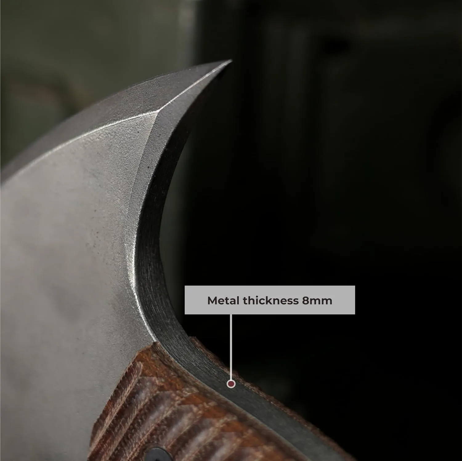 Tomahawk Axe - Handmade Tactical Tomahawk Hatchet - Full Tang Combat Axe for Military Camping and Outdoor Activities (Three Spikes with Kydex Case)