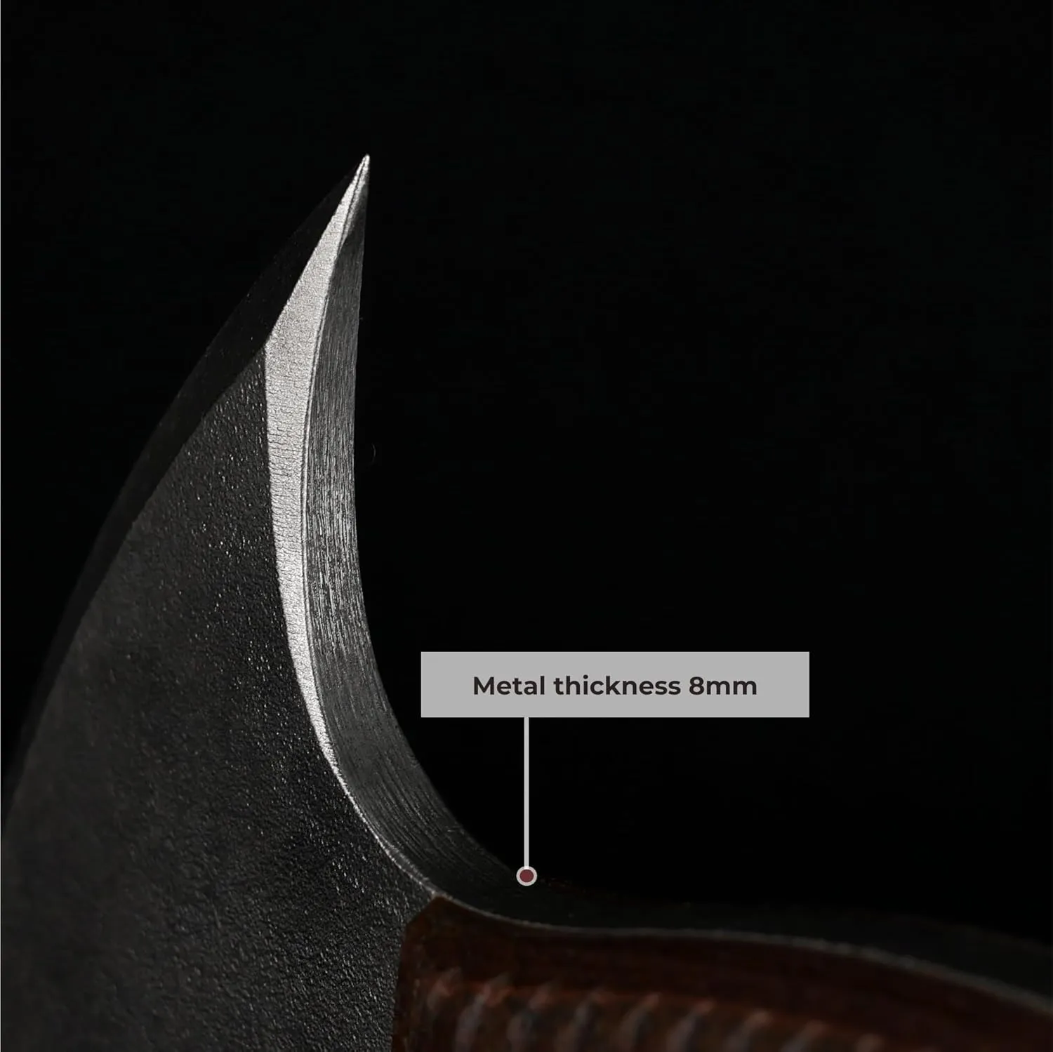 Tomahawk Axe - Tactical Tomahawk - Handmade Combat Axe Hatchet (13.77" Camping Axe with Composite Handle and Leather Sheath)