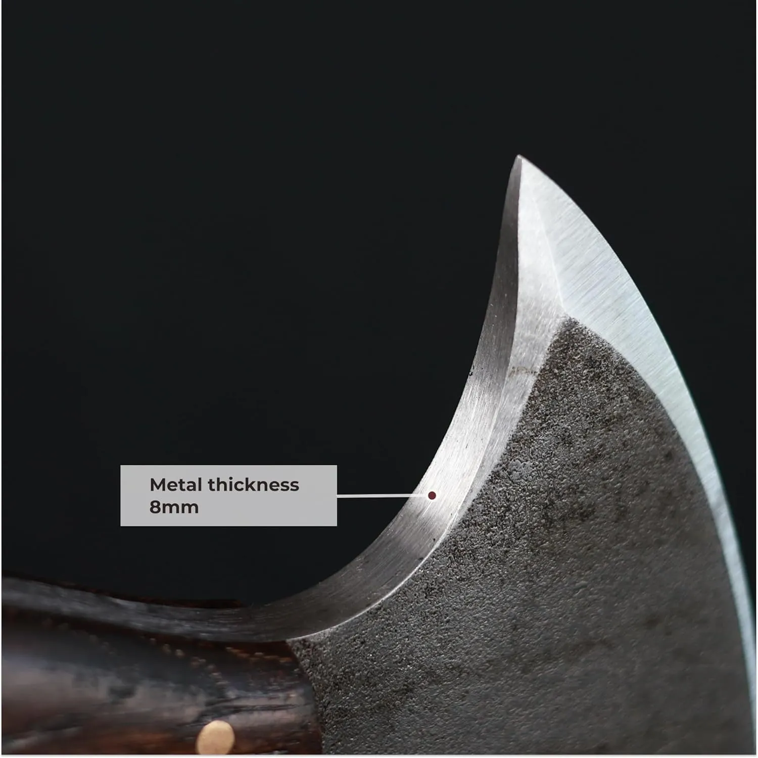 Tomahawk Axe - Tactical Tomahawk - Handmade Combat Axe Hatchet (3 Spikes Tomahawk with Wooden Handle and Leather Sheath)