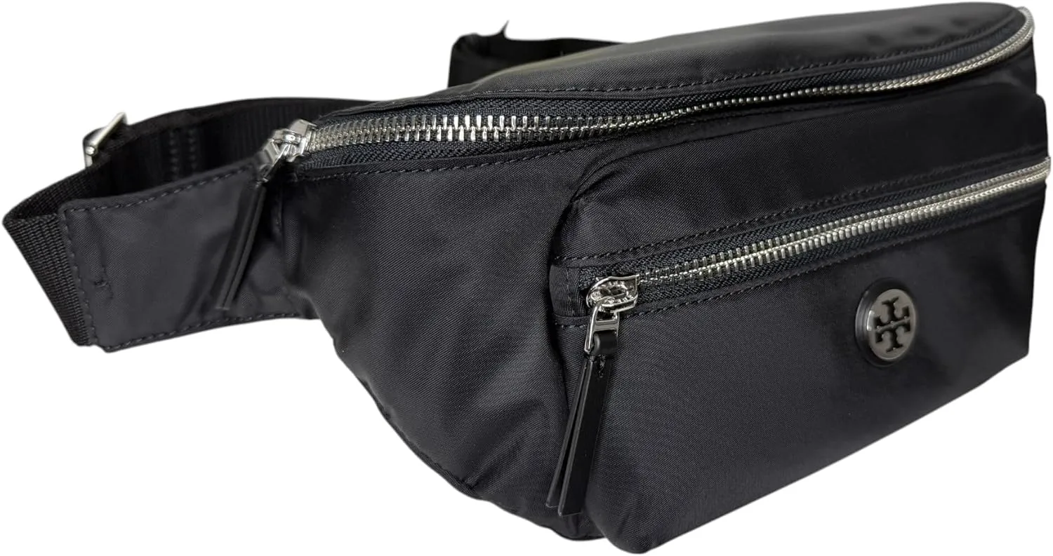 Tory Burch Nylon Belt Bag Fanny Pack Waist Bag (Black)