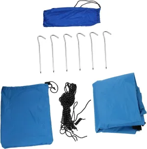 Totority Hammock Rain Fly Shelter 6 Aluminum Nails Waterproof Tent Tarp for Camping Picnic Uv Protection