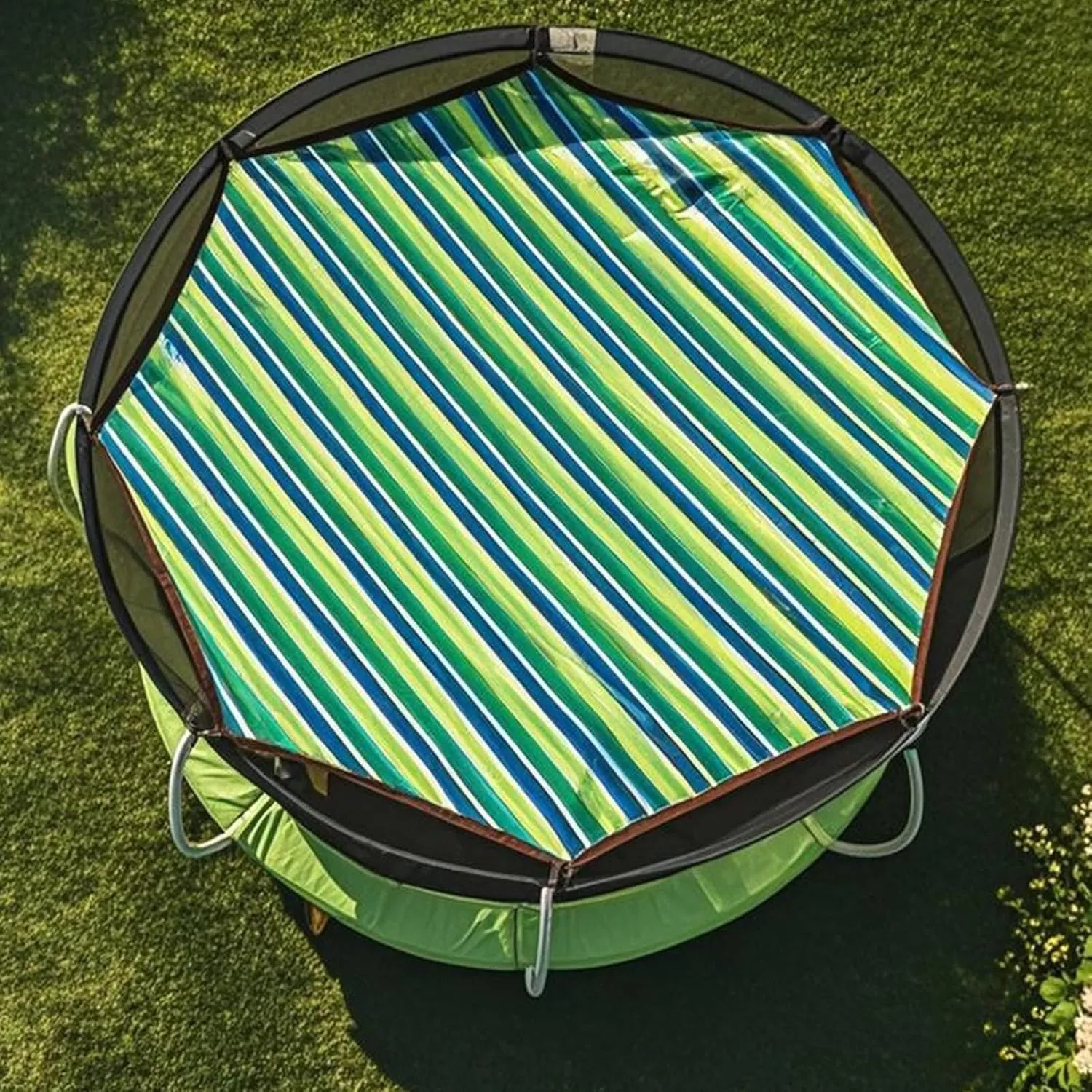 Trampoline Tent Cover, 6ft/8ft/10ft/12ft/14ft/15ft Outdoor Trampoline Sunshade, Tear-Resistant, Waterproof UV Protection Cover