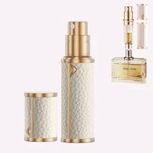 Travel Atomizer Portable Perfume Bottles Sprayer - Refillable Mini Perfume Bottle 5ml (White)