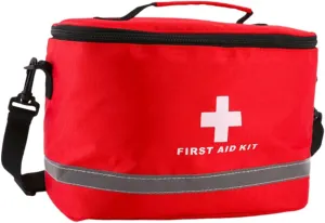 Travel First Aid Kit Bag Big Size Cylinder Shape Emergency Bag Shoulder Straps for Outdoor Random Color