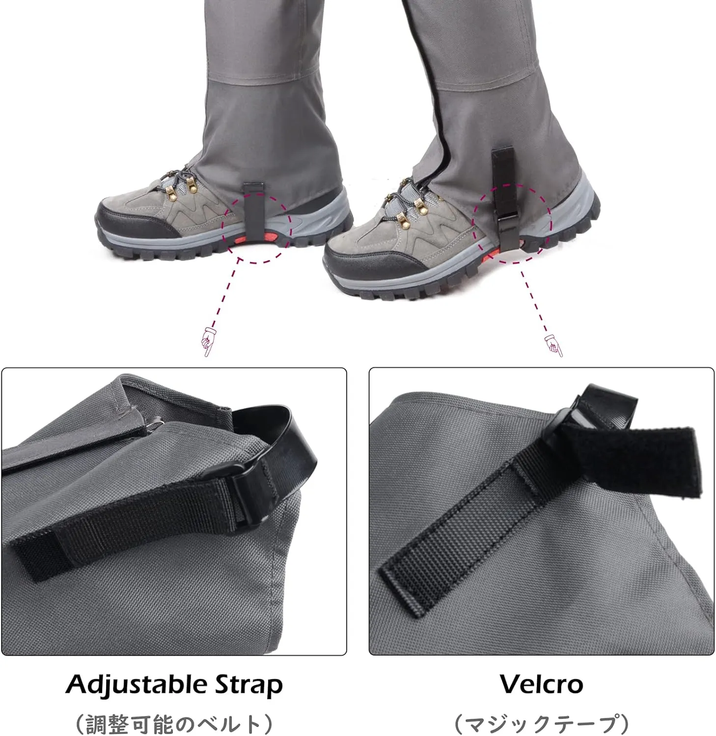 TRIWONDER Leg Gaiters Waterproof Snow Boot Gators Hiking Gaiters Men Women for Walking Climbing Hunting Cycling Backpacking Lightweight Rain Shoe Gaiters