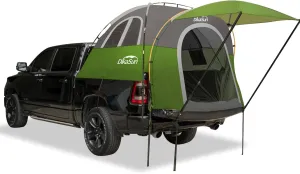 Truck Bed Tent, Double Layer Truck Tent 6.4-6.7 Ft, Waterproof PU3000mm Tear-Resistant Pickup Tent for 2 Person Camping and Outdoor with Awning