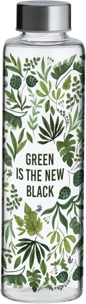 Typhoon PURE Collection | 20.3oz Glass Bottle - Green is the New Black