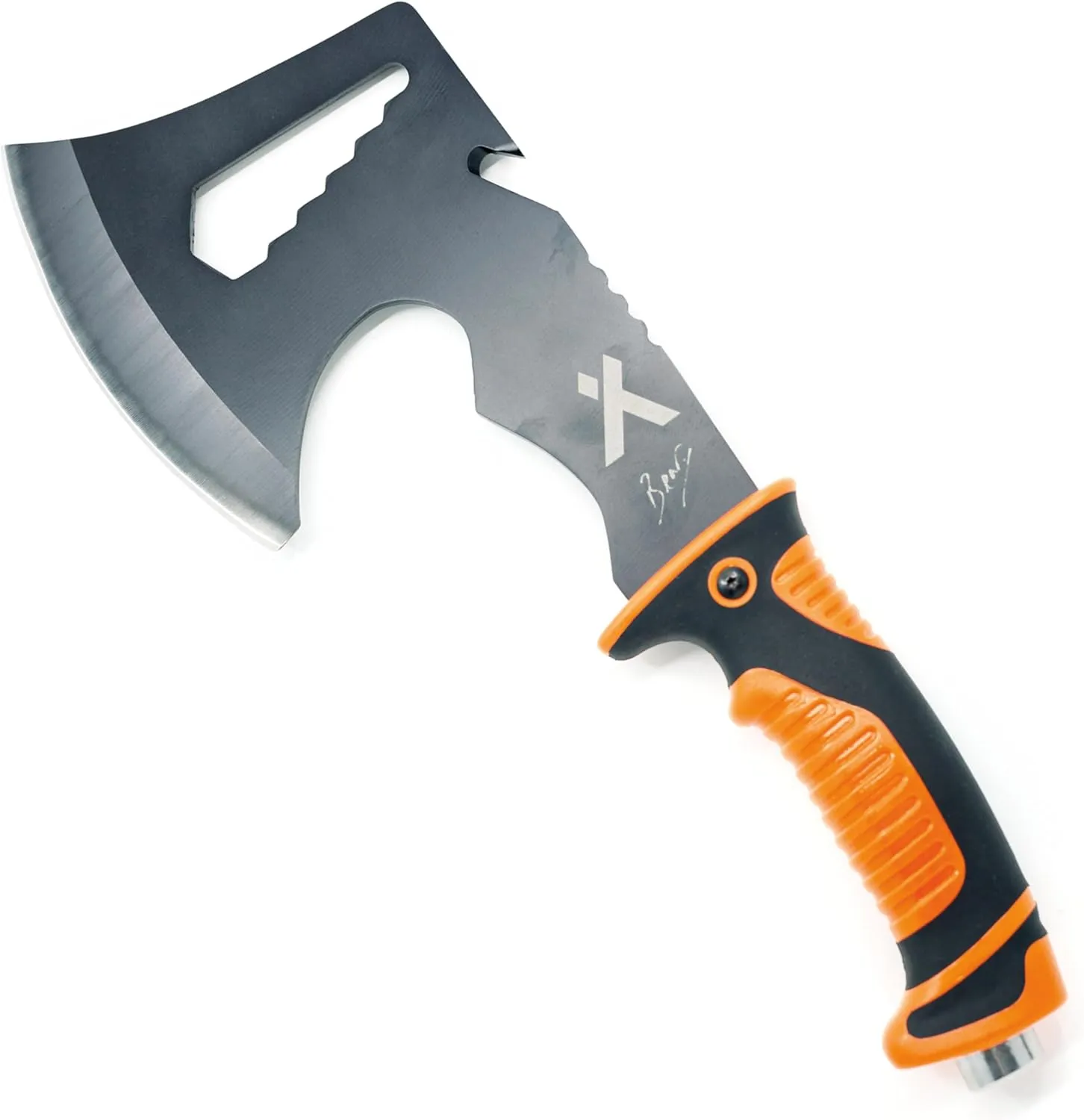 Ultimate Hatchet, Axe for Camping, Survival, and Backpacking, Includes Sheath, Bottle Opener, Hammer, and Hex Wrench, 3cr13 Stainless Steel - Black Oxide