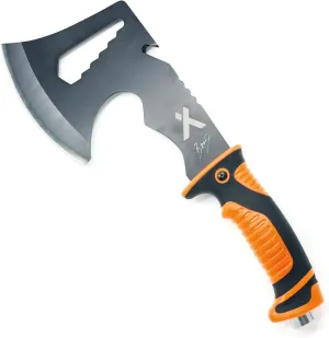 Ultimate Hatchet, Axe for Camping, Survival, and Backpacking, Includes Sheath, Bottle Opener, Hammer, and Hex Wrench, 3cr13 Stainless Steel - Black Oxide