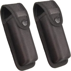 UltraFire Duty Belt Flashlight Holster, Nylon Flashlight Holder Pouch Holster for Duty Belt, 2 Pack